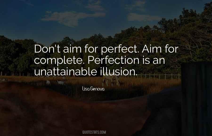 Aim For Perfection Quotes #655579