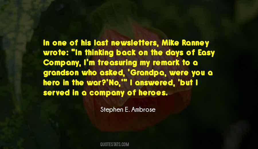 The War Hero Quotes #1407565
