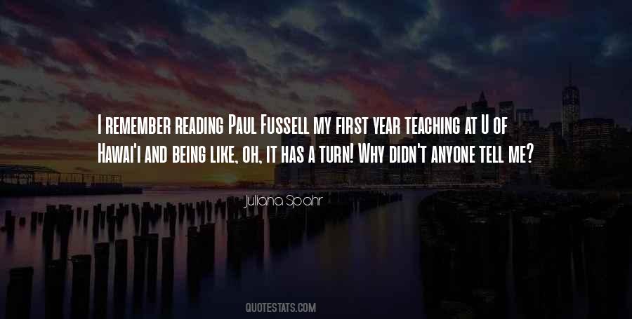 First Year Quotes #974388