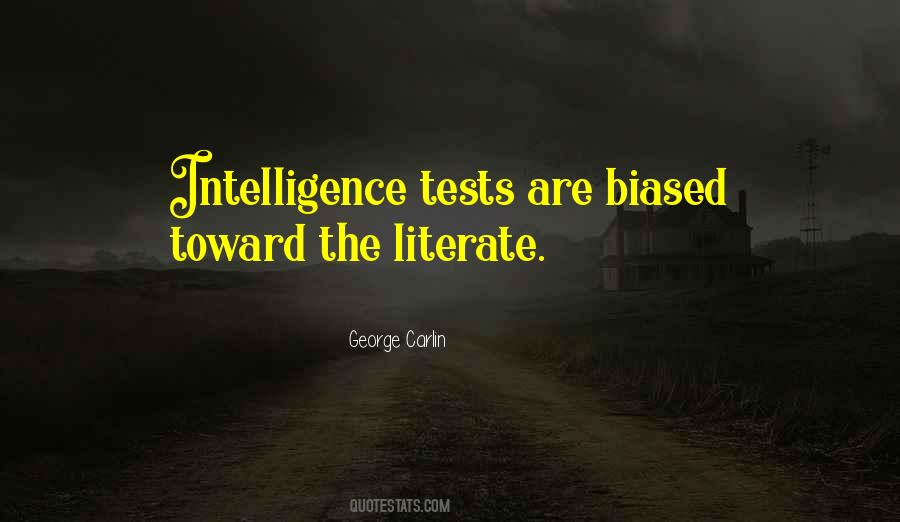 Intelligence Tests Quotes #1121012