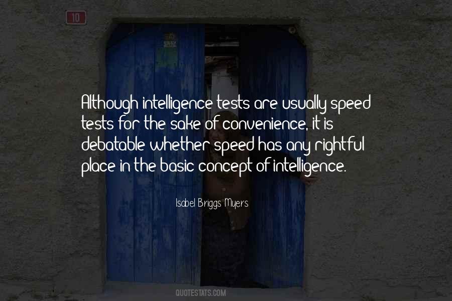 Intelligence Tests Quotes #356303