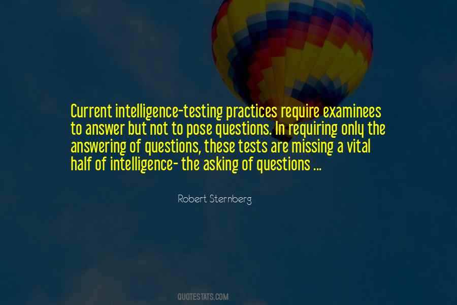 Intelligence Tests Quotes #694726