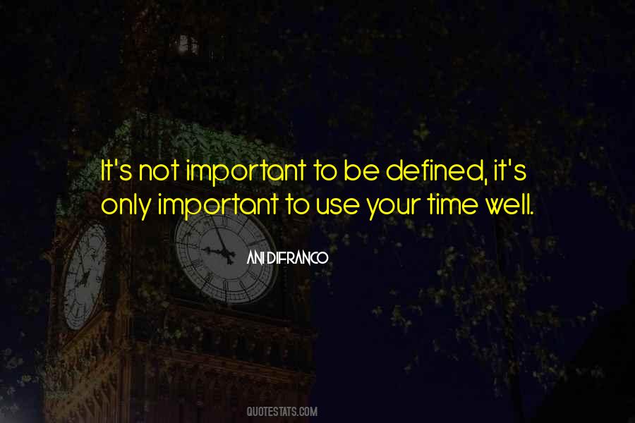 Use Your Time Quotes #1096544