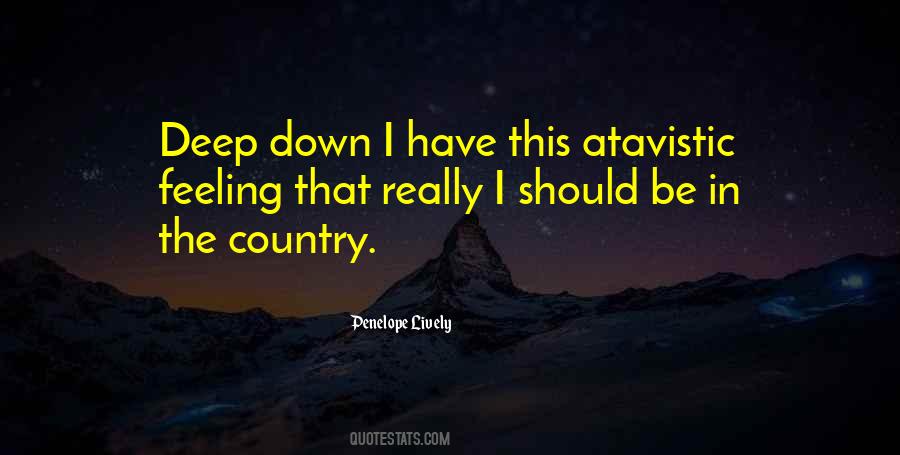 Feeling So Deep Quotes #201687
