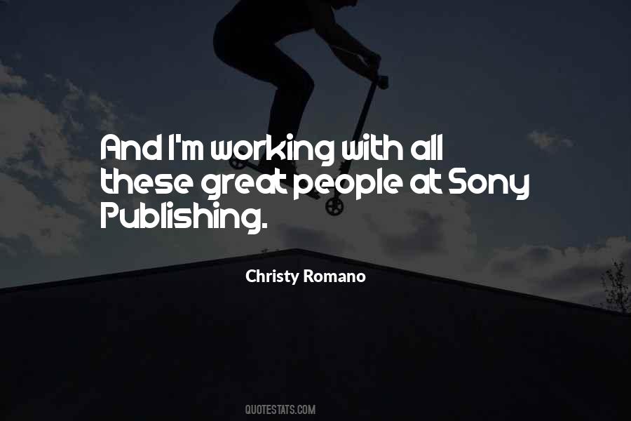 Working With Great People Quotes #362772