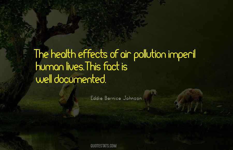 Air Pollution Health Effects Quotes #1308765