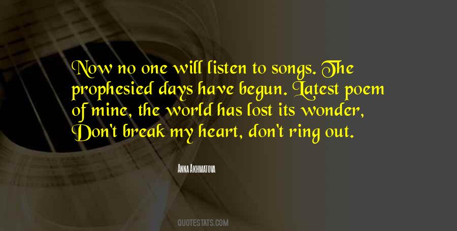 Listen With Our Heart Quotes #8014