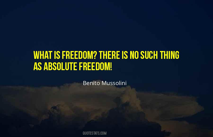 What Is Freedom Quotes #1586932