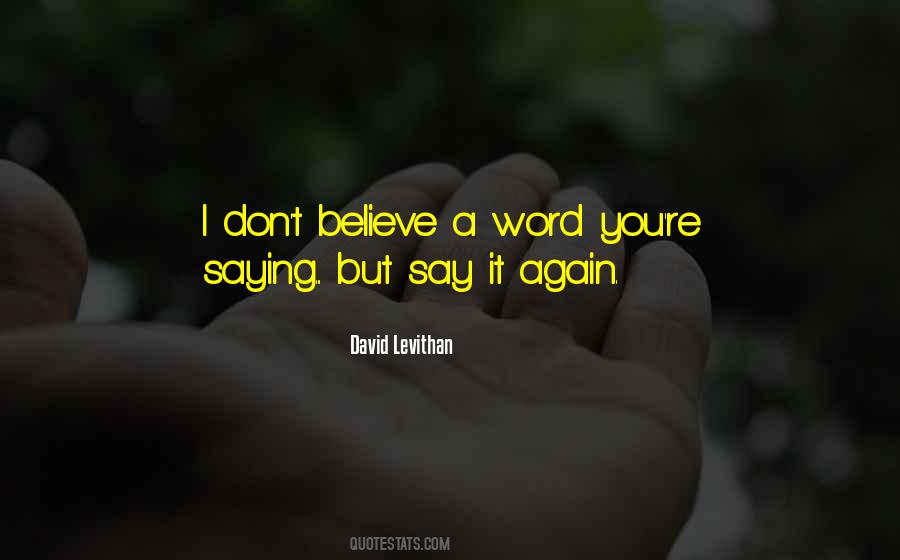 Word Believe Quotes #242468