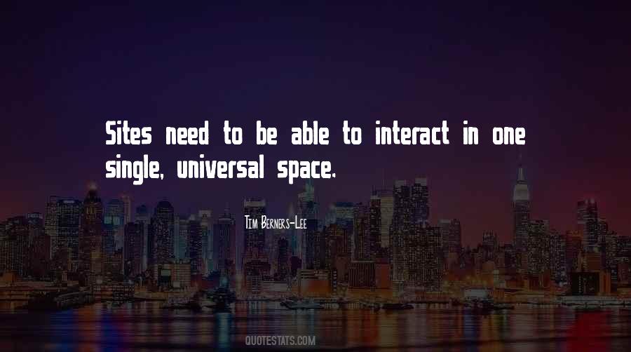 Quotes About Need Space #206681