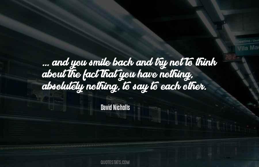 Smile Back Quotes #996291