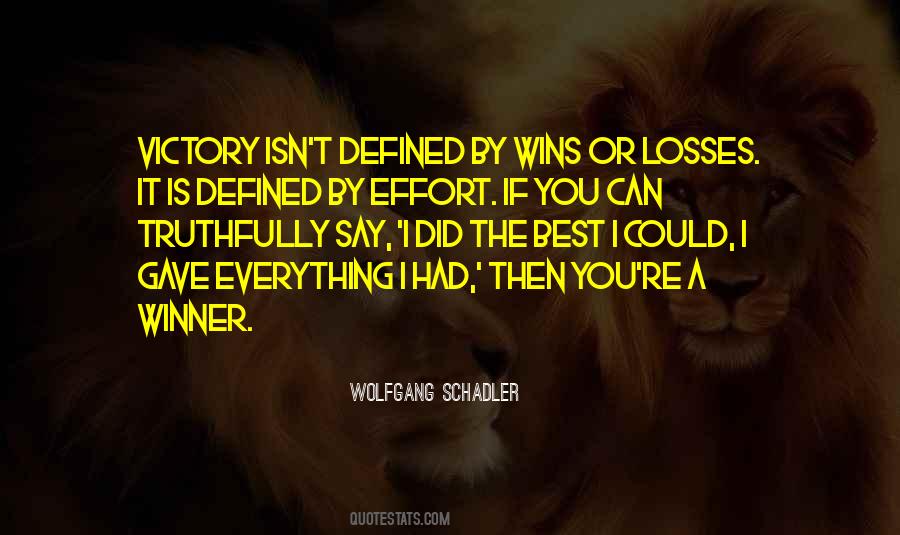 Wins Losses Quotes #627001