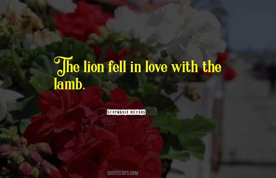 Lion And The Lamb Quotes #143014