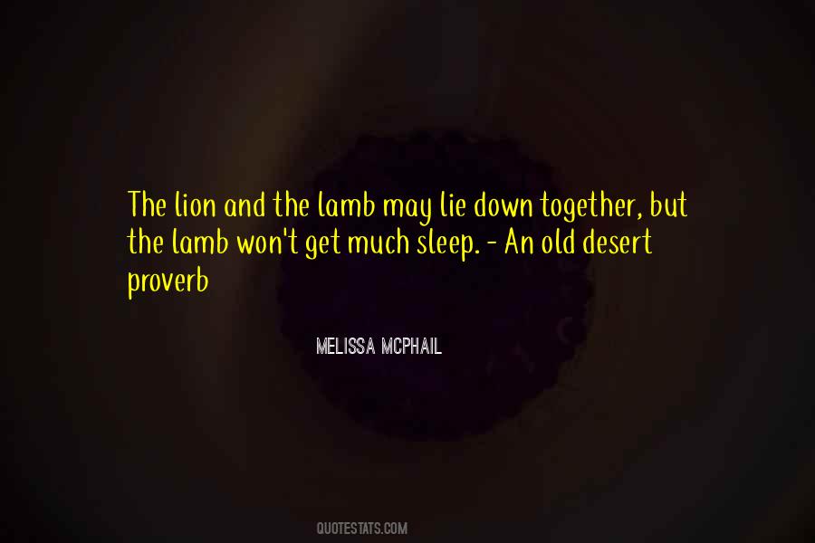 Lion And The Lamb Quotes #1685148