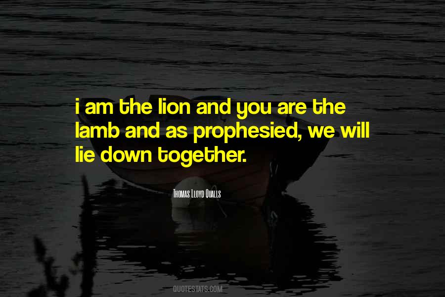 Lion And The Lamb Quotes #200336