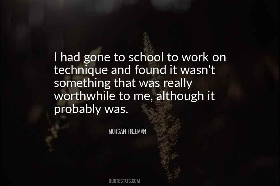 School To Work Quotes #591634