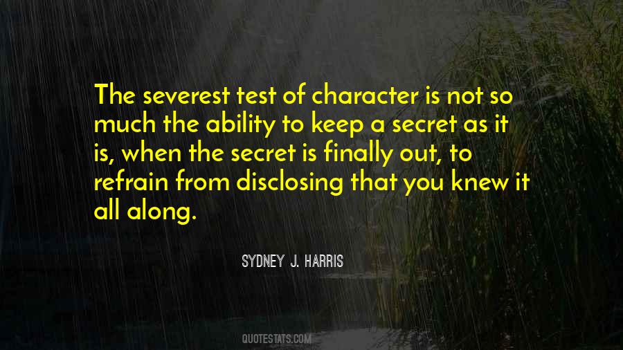 Severest Test Quotes #478091