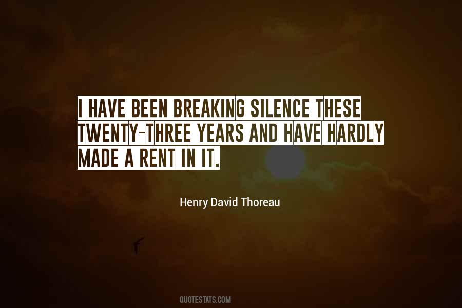 Breaking Silence Quotes #103965
