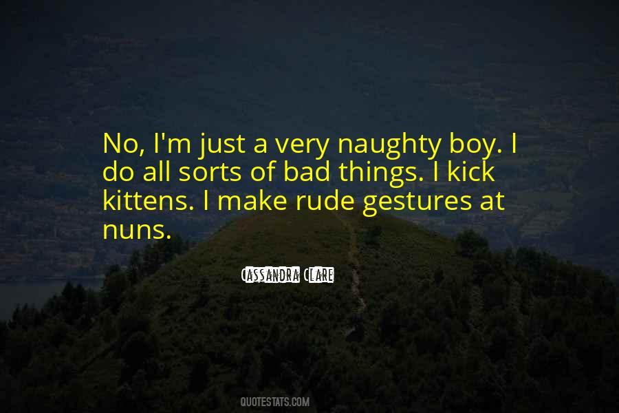 Quotes About Naughty Things #1713286