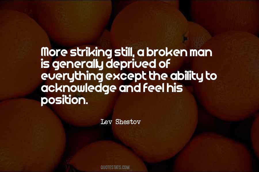 A Broken Man Quotes #185750
