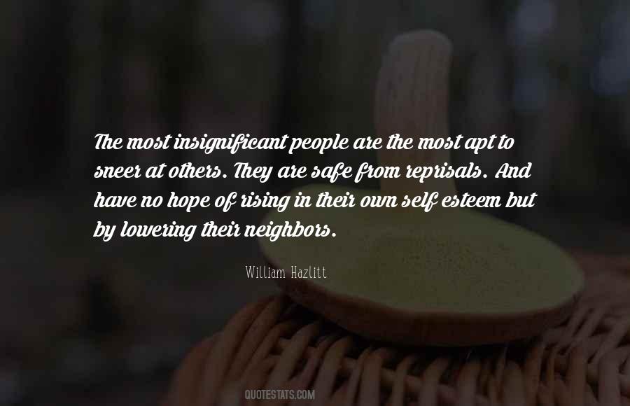 Insignificant People Quotes #304637