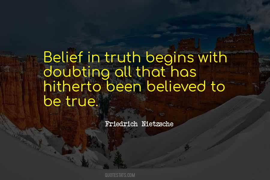 Doubt Truth Quotes #681153