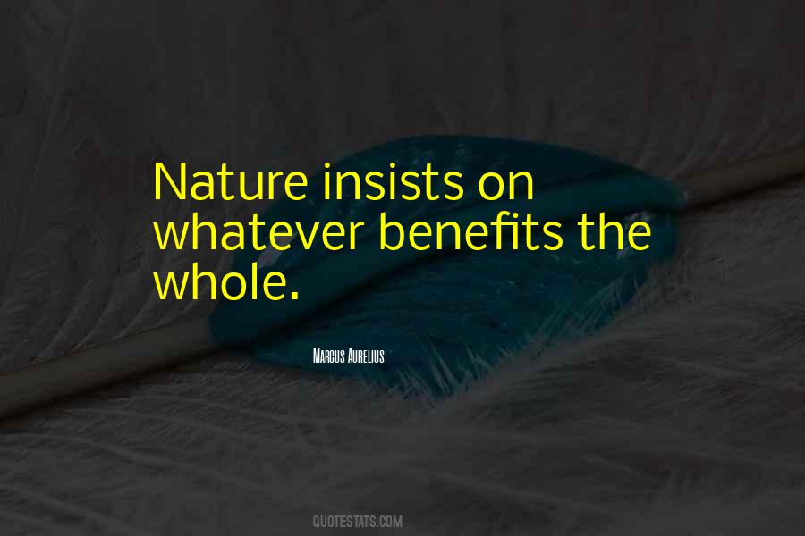 Nature Benefits Quotes #1539245