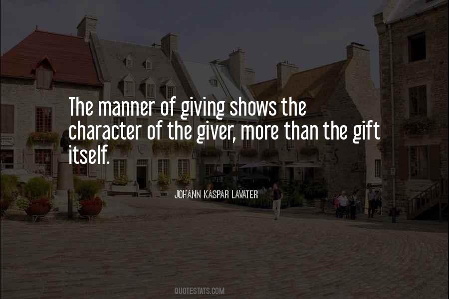 Gift Of Giving Quotes #137167