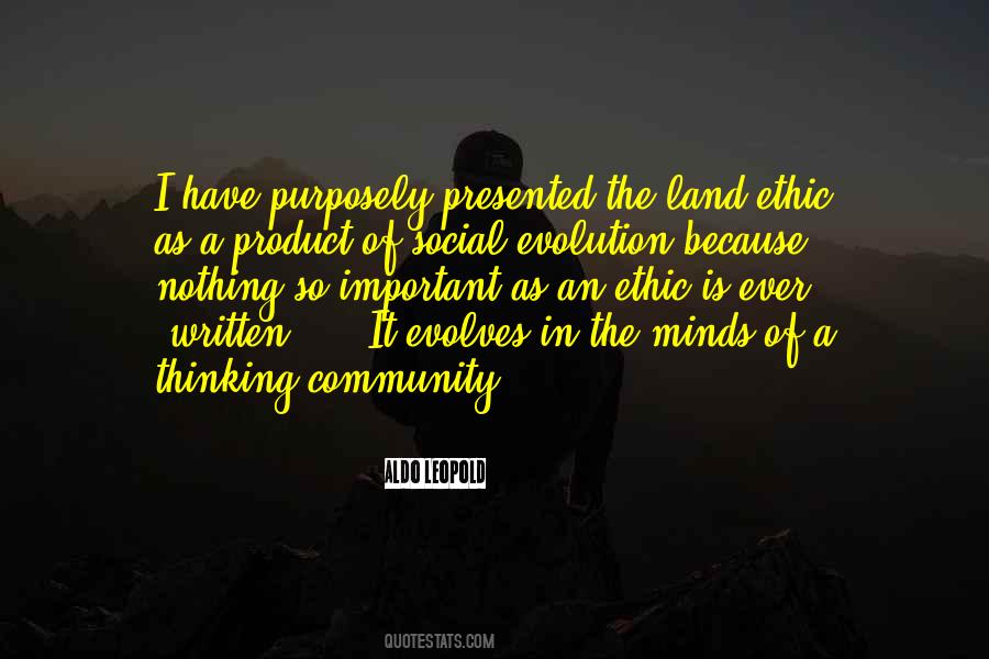 Aldo Leopold Land Ethic Quotes #356644