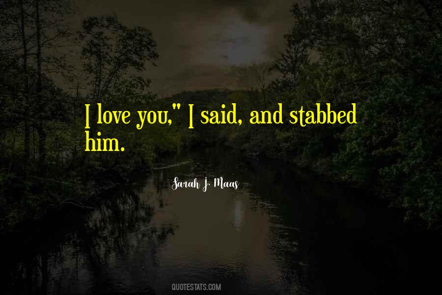 Love Stabbed Quotes #745752