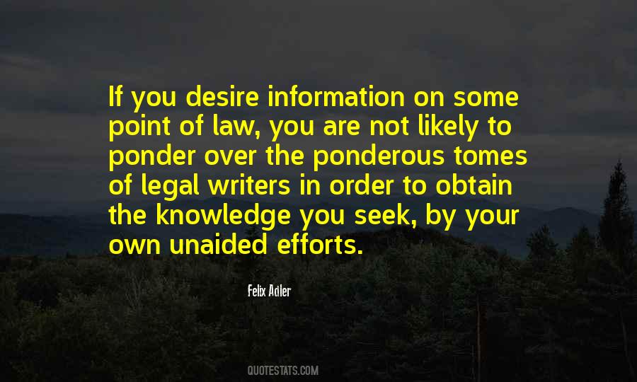 Knowledge Of The Law Quotes #1722485
