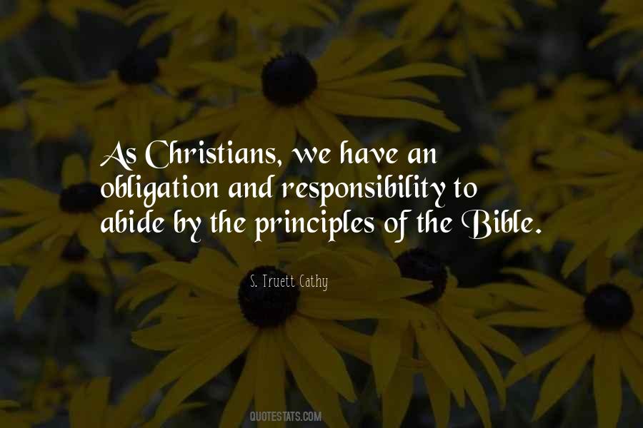 Christian Principles Quotes #1503285