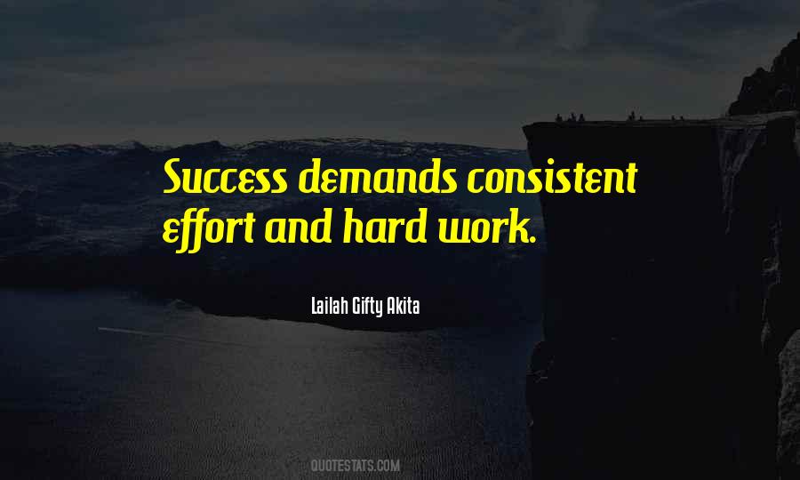 Hard Work Success Quotes #464531