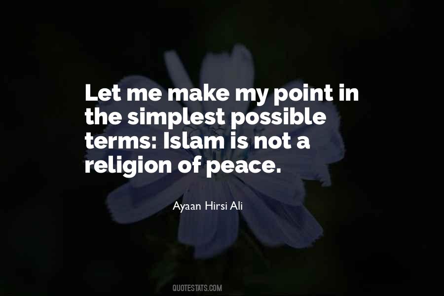 Religion Of Peace Quotes #1003565