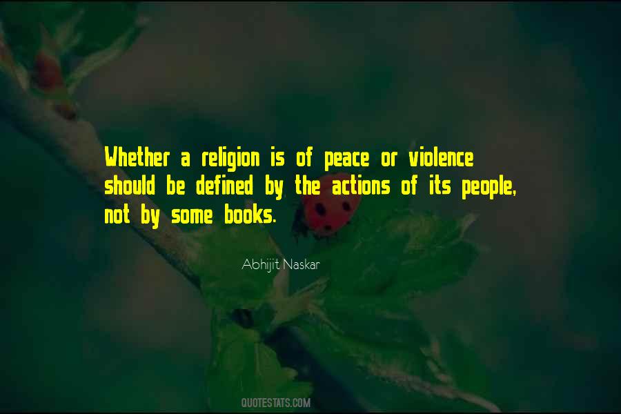 Religion Of Peace Quotes #1255408