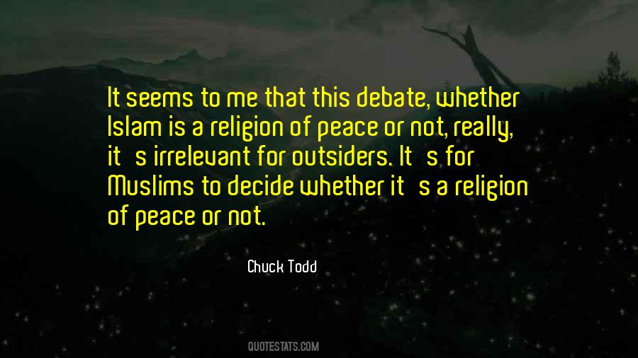 Religion Of Peace Quotes #1736506