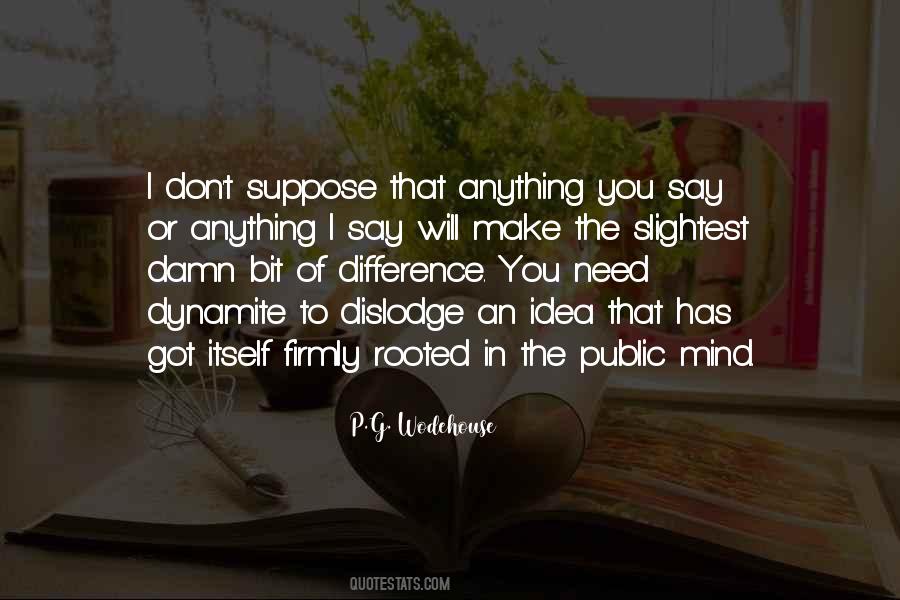 Slightest Idea Quotes #1457314