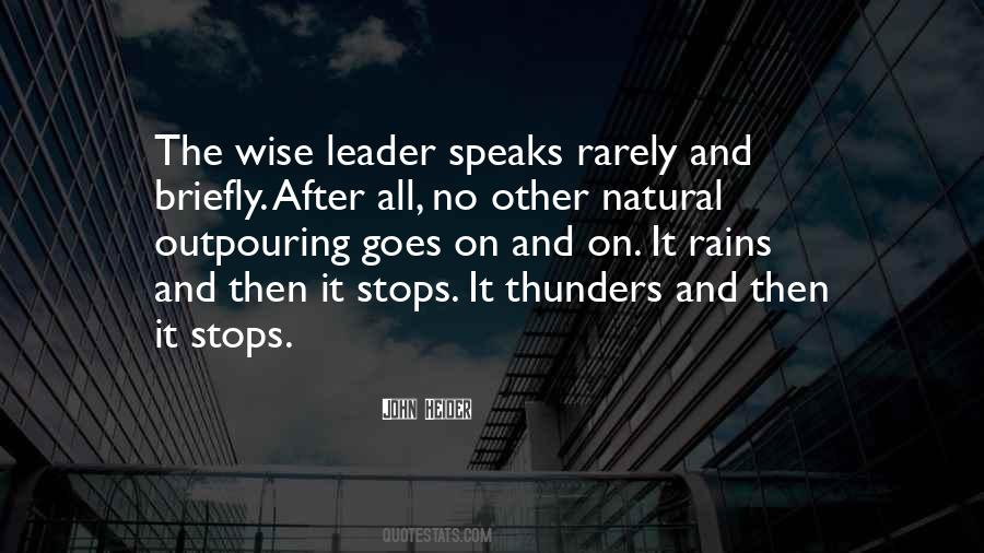 Natural Leadership Quotes #540650