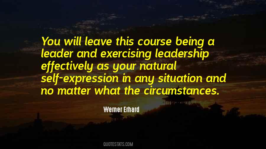 Natural Leadership Quotes #939413