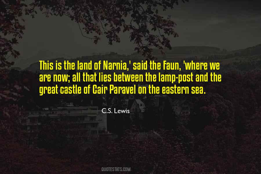 Quotes About Narnia The Lamp Post #548078 Quotes About Narnia The Lamp Post #548078