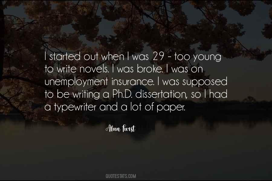Writing A Dissertation Quotes #737422