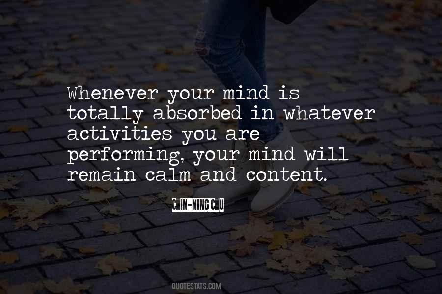 How To Remain Calm Quotes #1012644