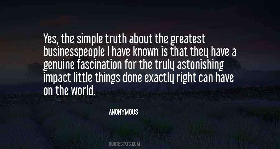 Truth About The World Quotes #647436