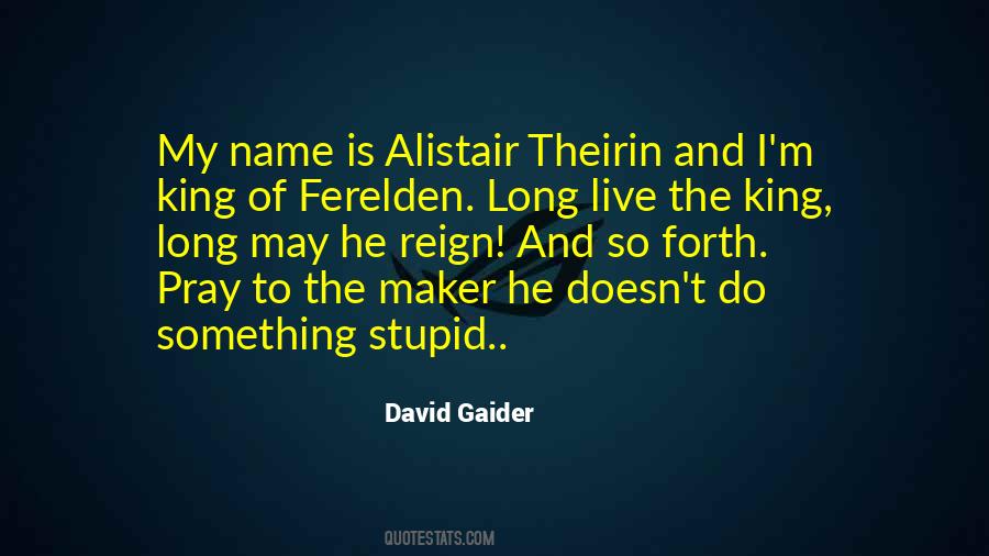Alistair Quotes #1130212