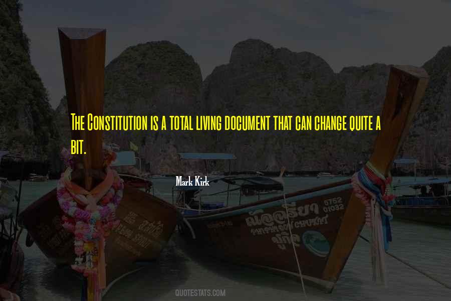 Constitution As A Living Document Quotes #1668168
