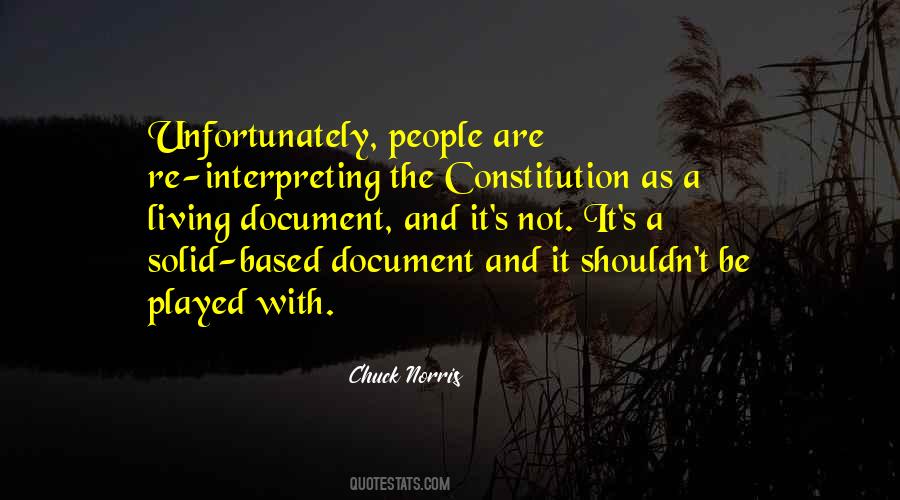 Constitution As A Living Document Quotes #914608