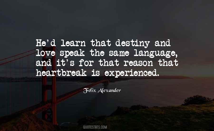 Love Destiny Quotes #116413