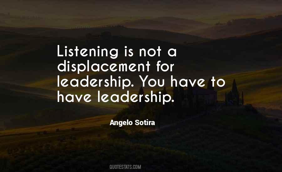 Leadership Listening Quotes #1051535