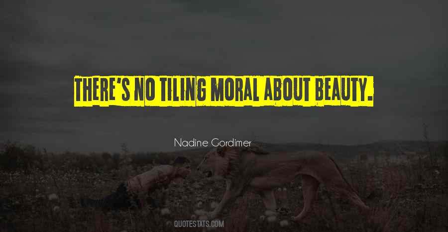 Moral Beauty Quotes #1684762
