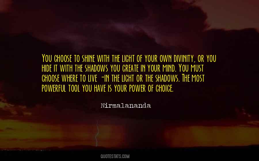 Light In The Shadows Quotes #479097